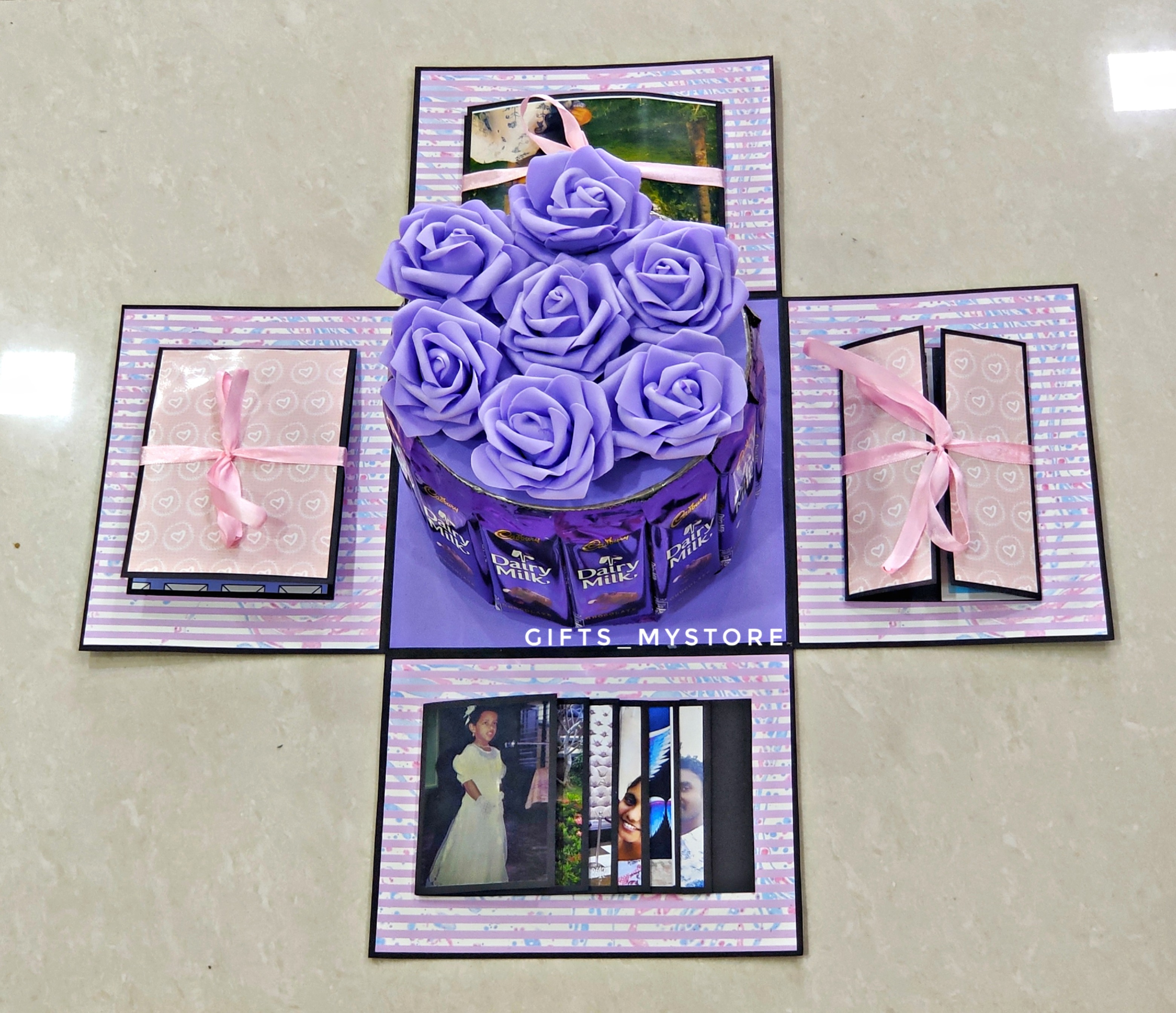 DAIRY MILK BOUQUET WITH PHOTOS AND MESSAGES IN CEB